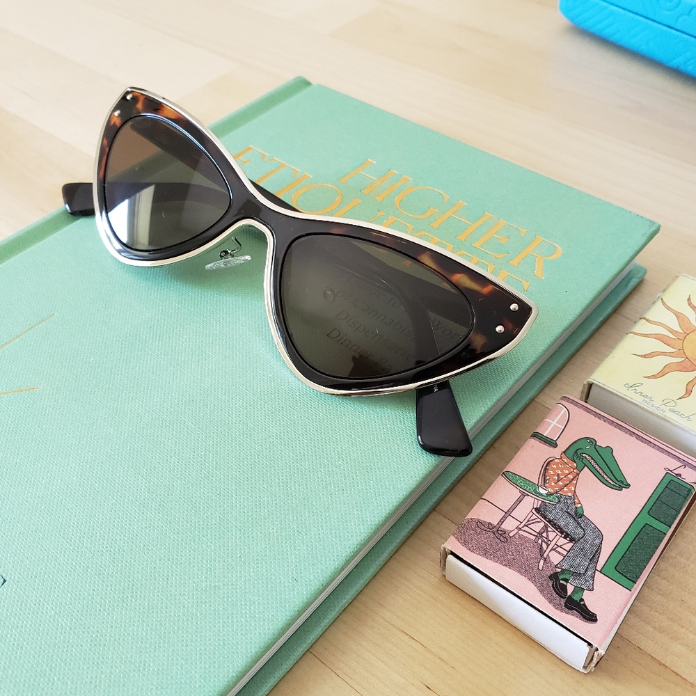 MOSCHINO | 50mm Havana Cat Eye Sunglasses